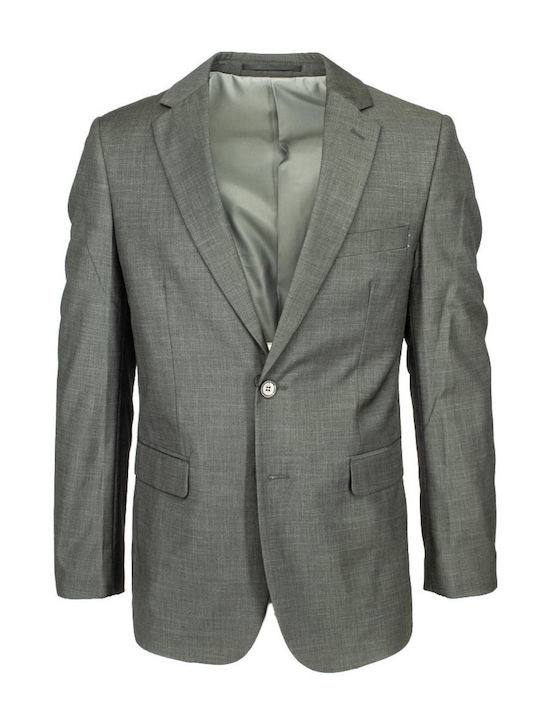 COSTUM PENTRU BĂRBAȚI NEW YORK TAILORS CU MICROIMPRIMEU GRI MELLE-19 DK GREY