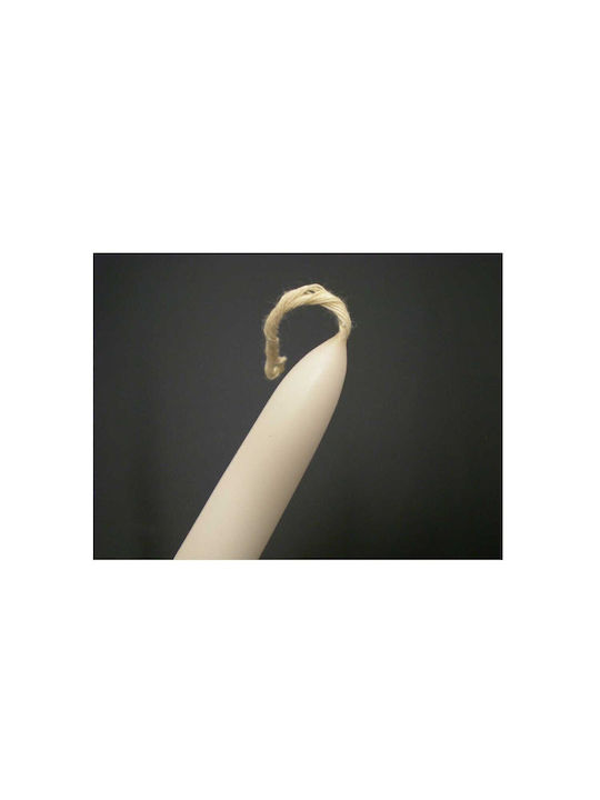 Easter Candle Round 28pcs White