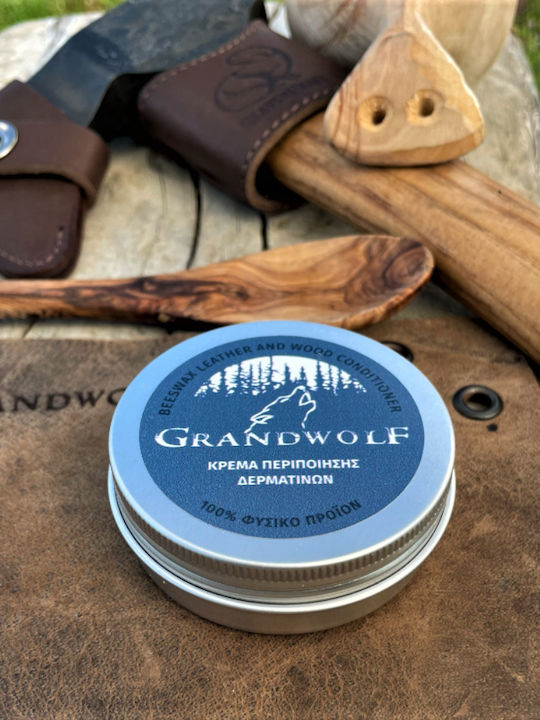 Beeswax Leather / Wood Conditioner 60ml - Charcoal Blue