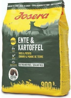 Josera Adult Duck & Potato 0.9kg Trockenfutter ohne Getreide für erwachsene Hunde mit Ente und Kartoffeln