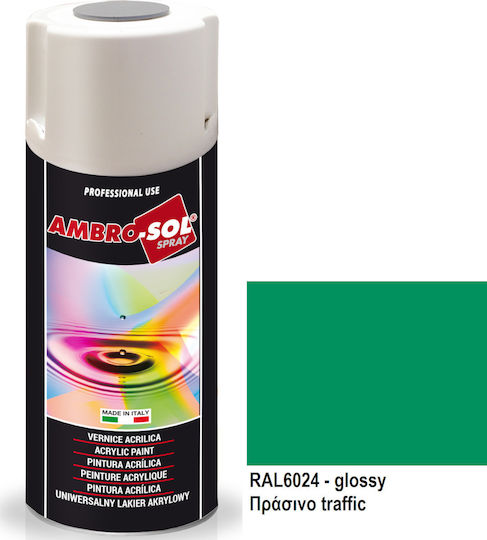 Ambro-Sol Σπρέι Βαφής V400 Ακρυλικό Traffic Green RAL 6024 400ml