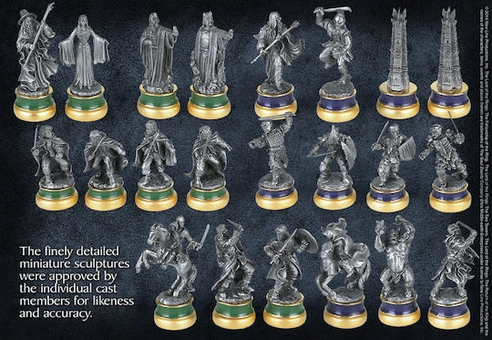 The Noble Collection Lord of the Rings Chess Set Tabla de șah cu Pioni 38x38cm