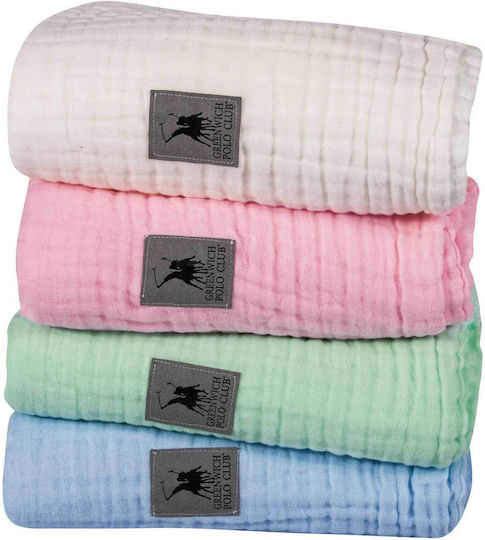 Greenwich Polo Club Κουβέρτα Κούνιας 2994 Fleece Ροζ 105x150εκ.