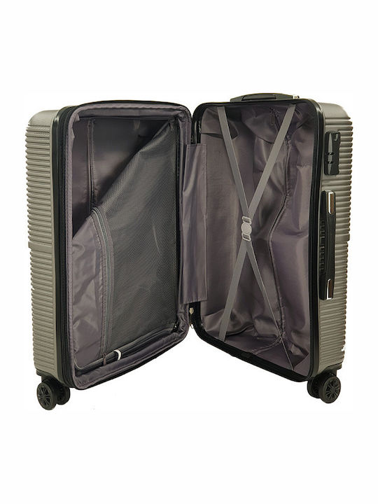 Forecast A922 Μεγάλη Βαλίτσα Ταξιδίου Σκληρή Ασημί με 4 Ρόδες Ύψους 72εκ.