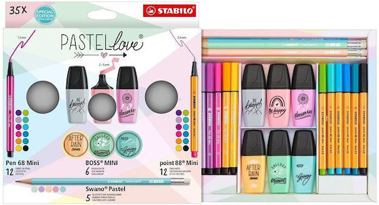 Stabilo Pastellove Markere de Proiectare 1.4mm Multicolor 35buc
