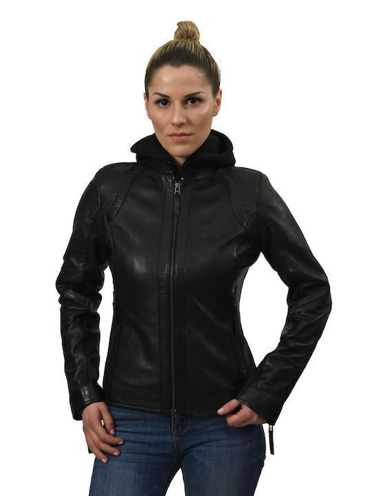 Leather jacket Sophia - Black