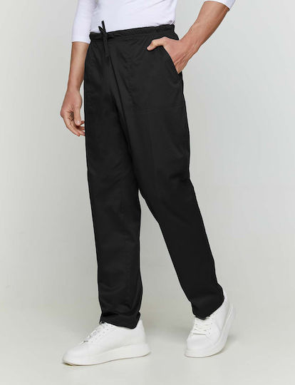 Velilla Caminera Unisex Σετ Ιατρικό Παντελόνι και Μπλούζα Μαύρο από Βαμβάκι και Πολυεστέρα