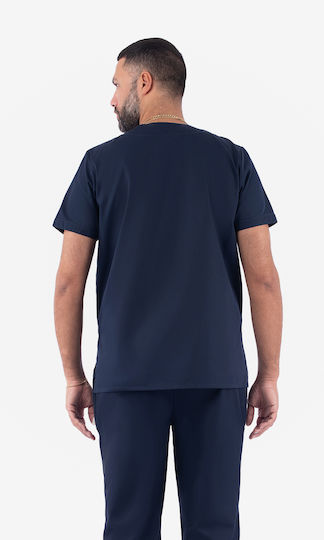 Axon Care Unisex Ιατρική Μπλούζα Navy Μπλε
