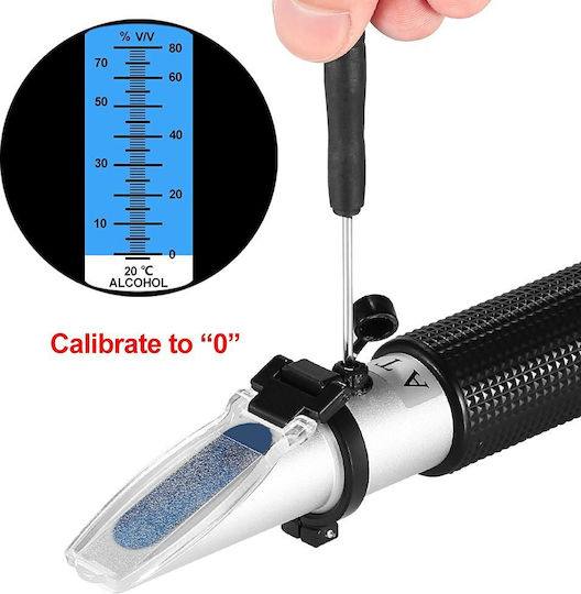 Refractometer Winemaking for Alcohol 0 - 80% THE01507