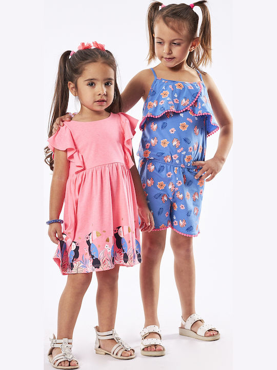 Kids' Fabric Jumpsuit Shorts/Bermudas Blue