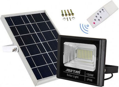 Waterproof Solar LED Floodlight 150W Cold White 6500K with Remote Control IP66