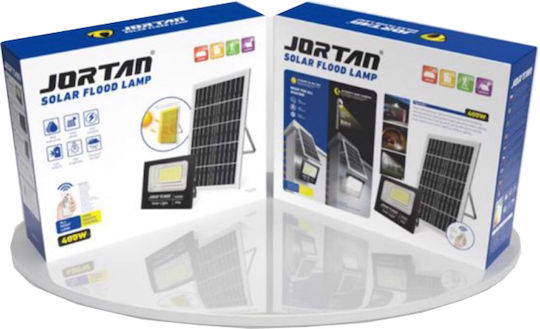Jortan Jortan Στεγανός Ηλιακός Προβολέας LED 400W Ψυχρό Λευκό 6500K με Τηλεχειριστήριο IP66