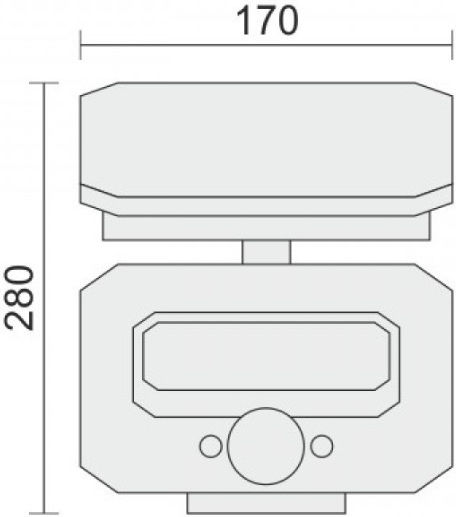 Spot Light Στεγανός Ηλιακός Προβολέας LED 8W Ψυχρό Λευκό 6500K με Αισθητήρα Κίνησης και Τηλεχειριστήριο IP54