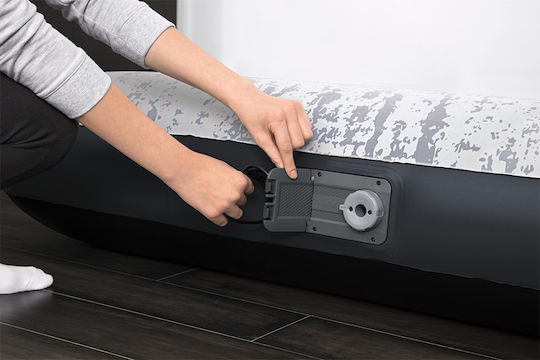 Bestway Inflatable Sleeping Mattress with Built-in Electric Pump 203x152x30εκ. Black
