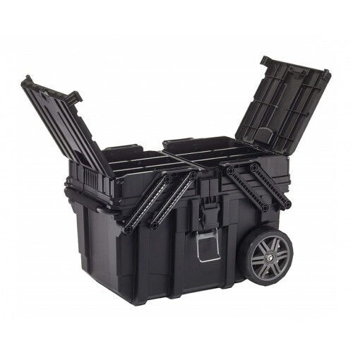 Keter Cantilever Tool Storage Plastic Wheeled Box W64.6xD37.3xH41cm 720303714