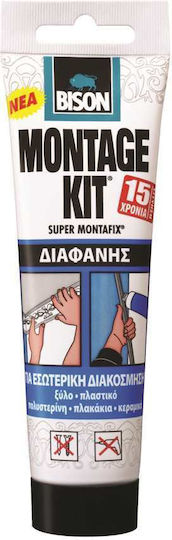 Bison Montagekit Ακρυλική Σιλικόνη Ξύλου Διάφανη 370gr