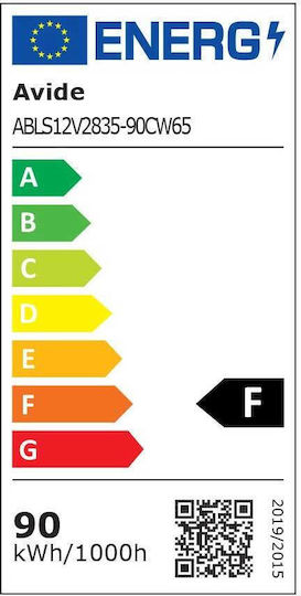 Avide Waterproof LED Strip ABLS12V2835-90WW65 12V Warm White Light 5m Type SMD2835