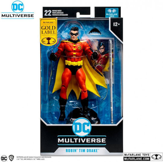 Mcfarlane Toys DC Comics Robin (Tim Drake) Action Figure Height 18cm in Scale 1:10