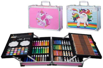 Unicorn Colouring Set in Case 34.5x23.5cm 145pcs