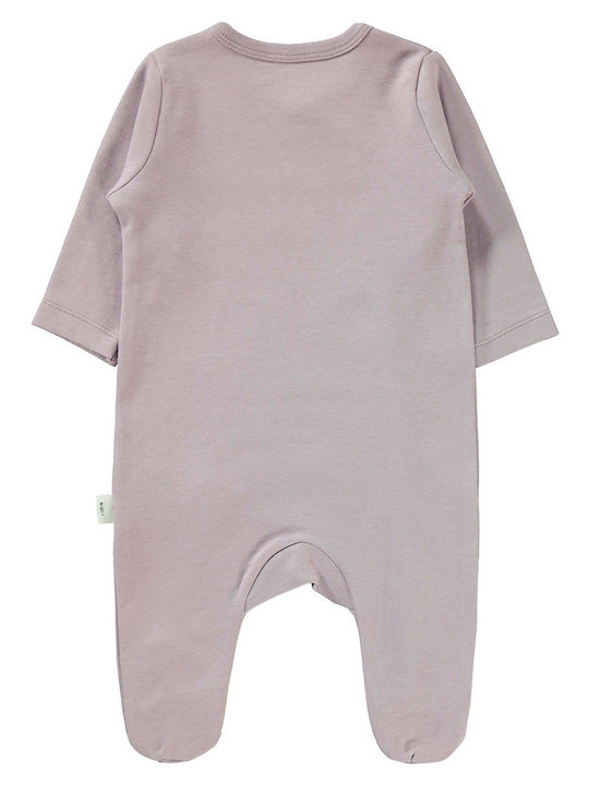 Purple baby bunny romper for girls (1-9 months)