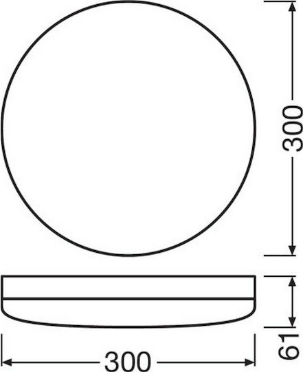 Ledvance Waterproof Ceiling Lamp LED 24W 4000K Ledvance Waterproof Ceiling Lamp LED 24W 4000K