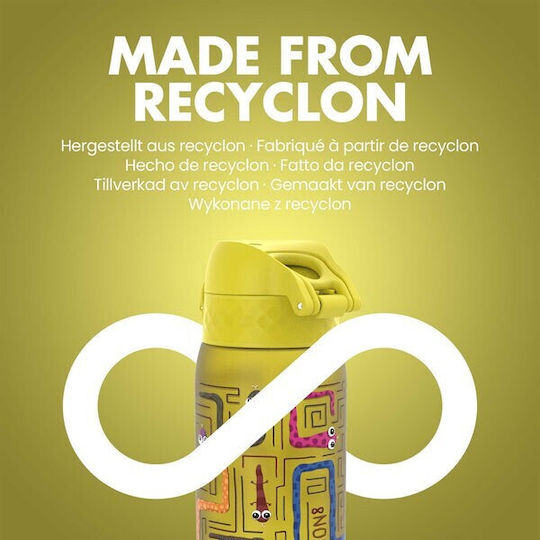 Ion8 Παιδικό Παγούρι Πλαστικό Non Spill Κίτρινο 400ml