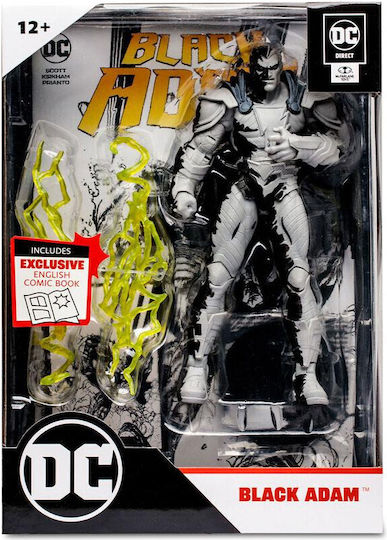 Mcfarlane Toys DC Comics Black Adam with Black Adam Comic Line Art Variant Direct Page Punchers Action Figure 18cm
