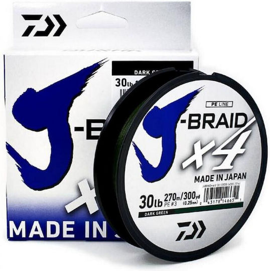 Daiwa J Braid X4 Fishing Filament 270m / 0.15mm