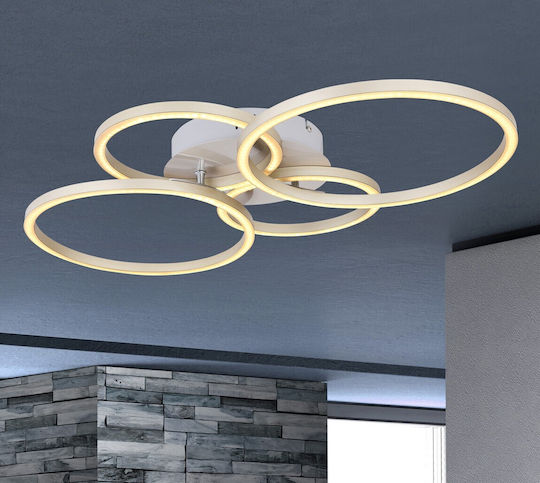 Globo Lighting Kendy Таванно осветление 65.5бр Сребрист с Вграден LED
