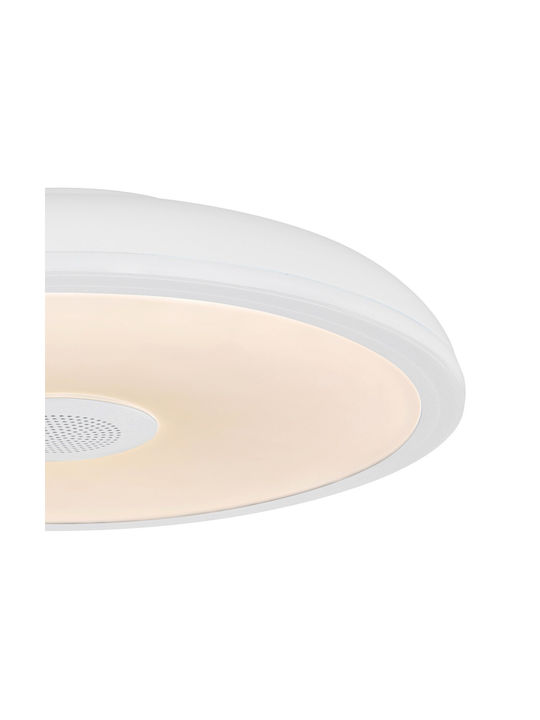 Globo Lighting Raffy Inteligent Plafonieră de Tavan Baie 28buc Albă cu LED Integrat și Telecomandă