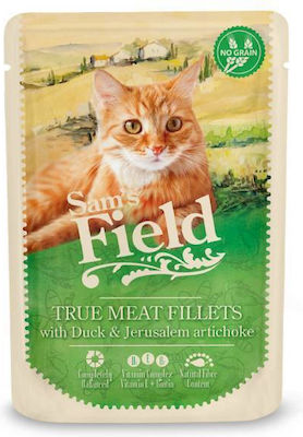 Sam's Field True Meat Fillets Wet Food for Cats In Pouch with Duck 1pc 85gr