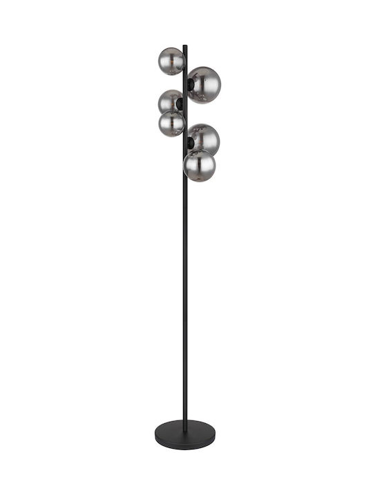 Globo Lighting Riha Lampă de podea Î155xL28.5cm. cu Soclu pentru Bec G9 Negru