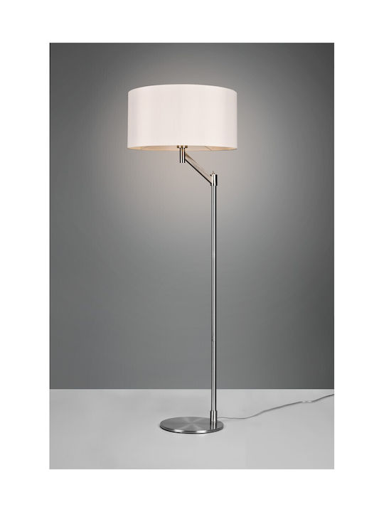 Trio Lighting Cassio Floor Lamp H158xW50cm. with Socket for Bulb E27 Silver