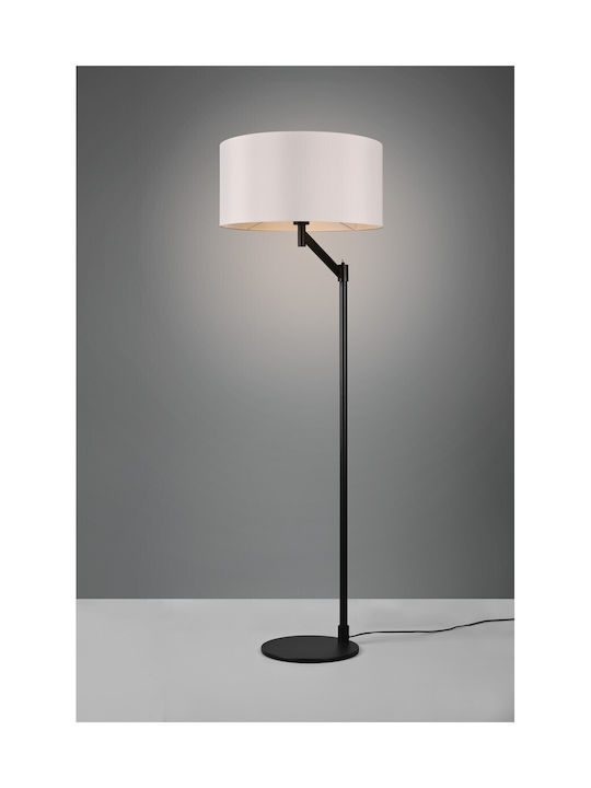 Trio Lighting Cassio Lampă de podea Î158xL50cm. cu Soclu pentru Bec E27 Negru