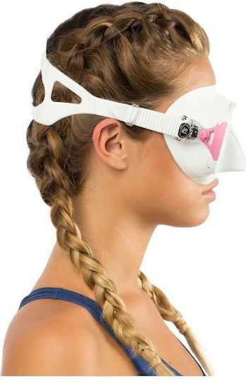 CressiSub Calibro White Silicone Diving Mask