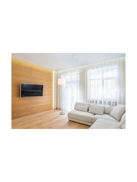 Globo Lighting Ava Floor Lamp H175xW40cm. with Socket for Bulb E27 White