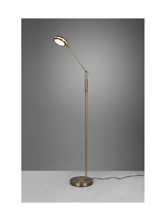 Trio Lighting Franklin Lampă de podea LED Î133xL23cm. cu Lumină Albă Reglabilă Aur