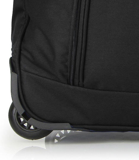 Gabol Week Eco Soft Sack Reise Rücken 110lt Schwarzes mit Rädern Stoff M80xP36xH37cm