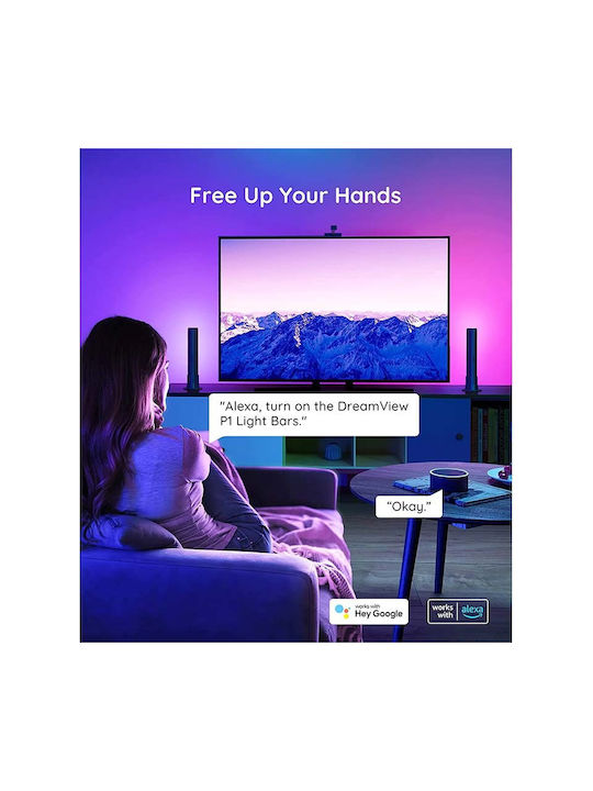 Govee Smart Διακοσμητικό Φωτιστικό DreamView P1 LED RGBIC Μπάρα 2τμχ