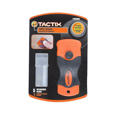 Tactix Scraper Tool with Plastic Handle Suitable for Windows