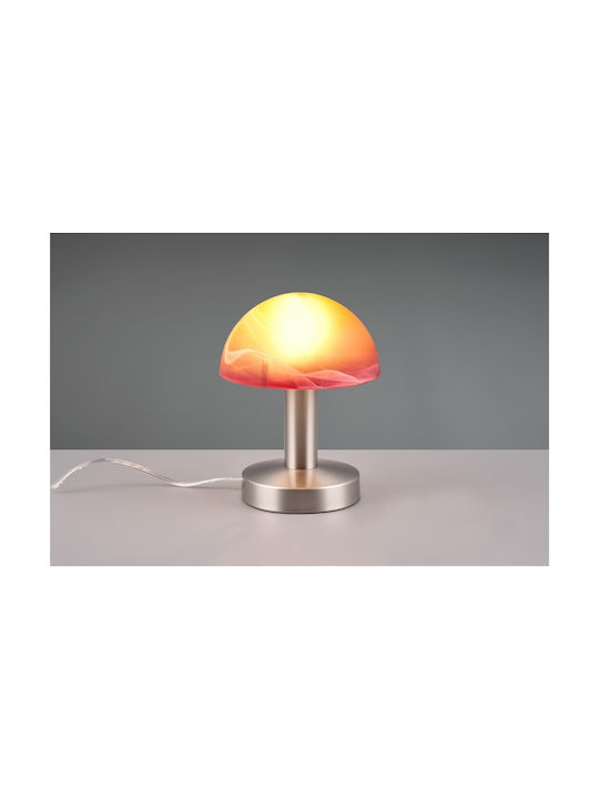 Trio Lighting Fynn II Modern Table Lamp E14 Orange/Silver