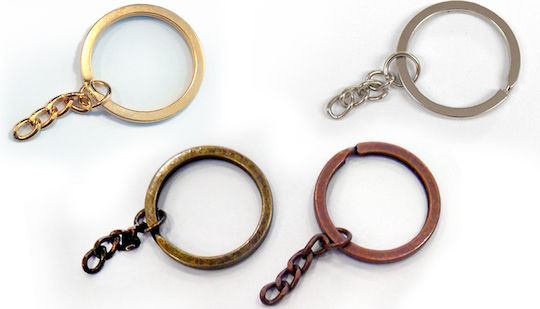 Faitakis Pack Key Rings in Gold Color
