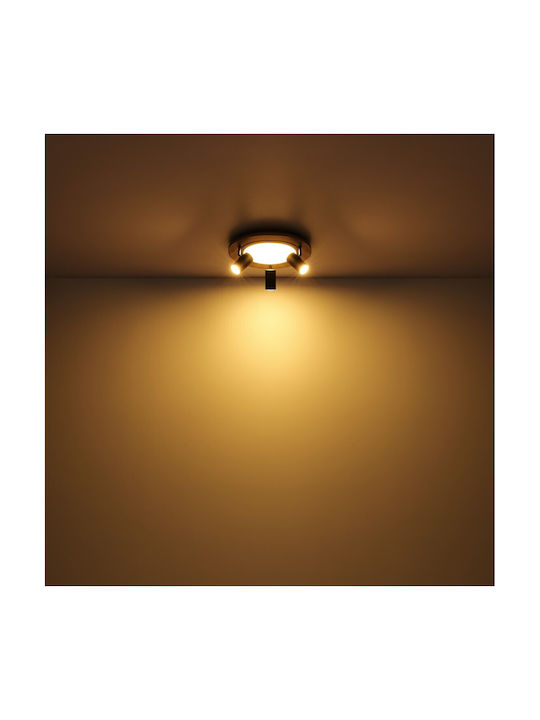 Globo Lighting Kassu Triplu LED Alb Cald Spot în Culoare Negru