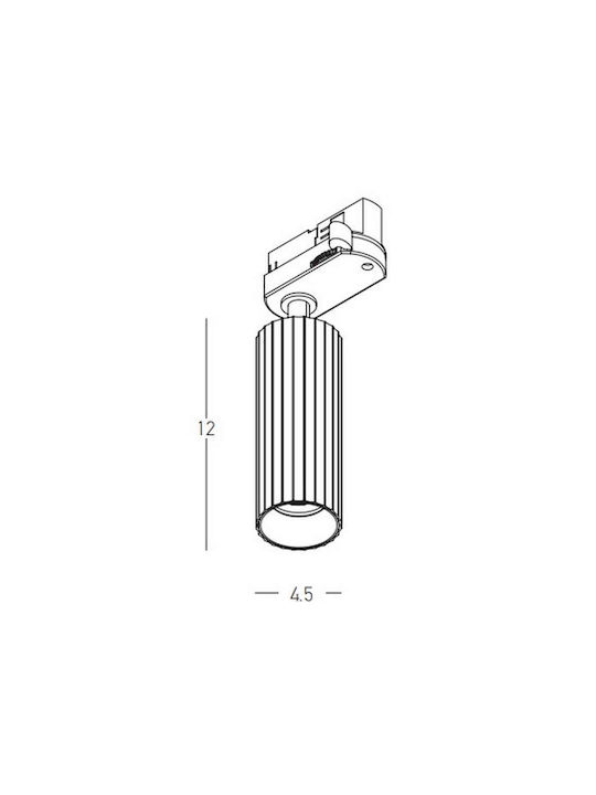 Zambelis Lights Μονό LED Σποτ σε Μπρούτζινο Χρώμα