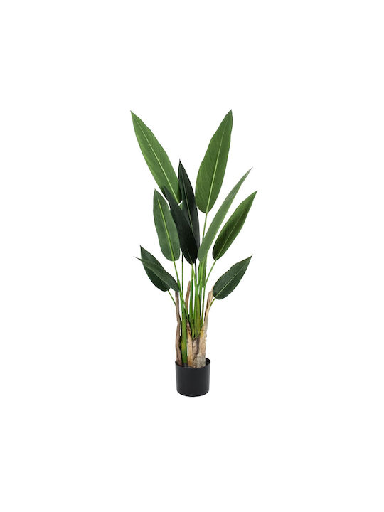 GloboStar Artificial Plant in Pot Bird of Paradise Green 120cm 1pcs