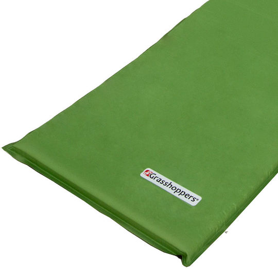 Grasshoppers Trek 38 Αυτοφούσκωτο Μονό Υπόστρωμα Camping 186x53cm Πάχους 3.8cm Πράσινο