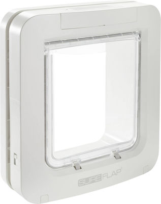 Trixie Sureflap 4Way Cat Flap XL Πόρτα Σκύλου & Γάτας από Πλαστικό σε Λευκό Χρώμα 26.2 x x 28.1εκ.