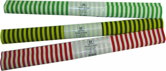 Werola Wafer Paper Striped Red 50x250cm
