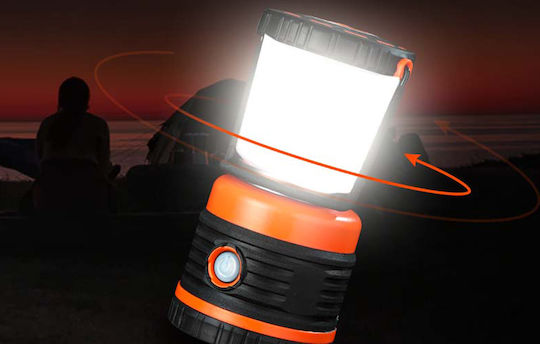 Superfire Battery Lantern for Camping Waterproof with Flashlight 850 Lumen 12W