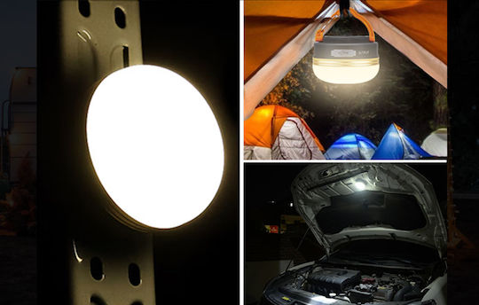 Superfire Rechargeable Light Bulb for Camping Waterproof with Flashlight 1000mAh 127lm 2.5W